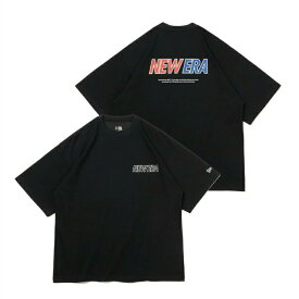 ニューエラ NEW ERA Tシャツ 半袖 メンズ レディース オーバーサイズド パフォーマンス Tシャツ Word Mark Logo ブラック × トリコロール 14121972