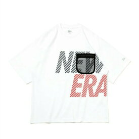 ニューエラ NEW ERA Tシャツ 半袖 メンズ レディース オーバーサイズド パフォーマンス Tシャツ Mesh Pocket ホワイト × トリコロール 14121974