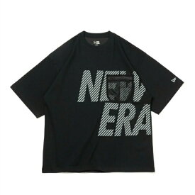 ニューエラ NEW ERA Tシャツ 半袖 メンズ レディース オーバーサイズド パフォーマンス Tシャツ Mesh Pocket ブラック × グレー 14121976