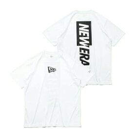 【沖縄県内（離島含）3，300円以上送料無料】ニューエラ NEW ERA Tシャツ 半袖 メンズ レディース ラッシュ Tシャツ Rear Vertical Logo ホワイト 14121965