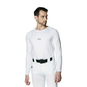アンダーアーマー 野球 アンダーシャツ 長袖 ヒートギア アーマー コンフォート フィッティド 長袖クルーシャツ UA HEATGEAR 1384731-100 UNDER ARMOUR