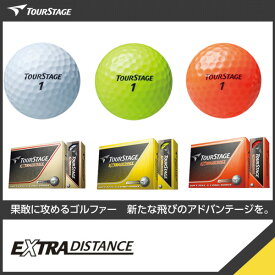 【1ダース（12個入り）】ブリヂストン　ゴルフボール ツアーステージ（TOURSTAGE ) エクストラディスタンス(EXTRA DISTANCE)