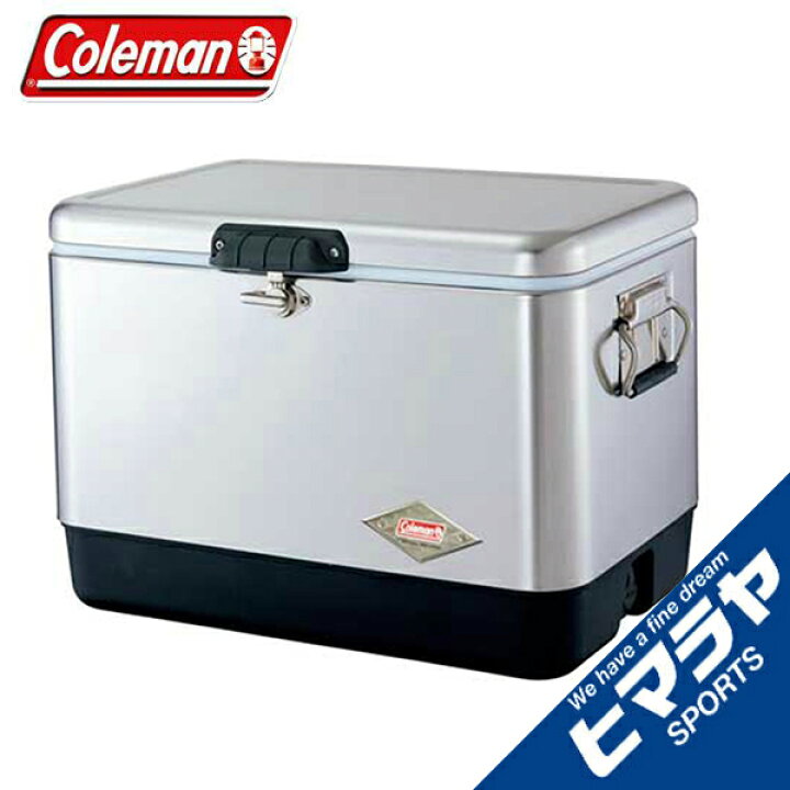 楽天市場】コールマン クーラーボックス 51L 54QT スチールベルト 