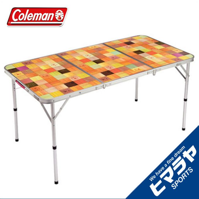 コールマン アウトドアテーブル 140cm ナチュラルモザイクリビングテーブル 140プラス 2000026750 4〜6人用 Coleman