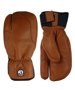 ヘストラ スキーグローブ レザーグローブ メンズ 3フィンガー フルレザーショート 33872 HESTRA スキー手袋 スキーグラブ スノーグローブ ミトン 【25-26 2026モデル】