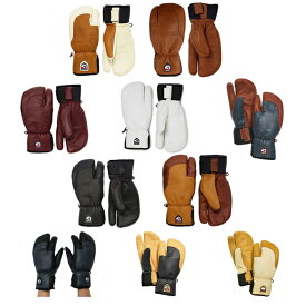 ヘストラ スキーグローブ レザーグローブ メンズ 3フィンガー フルレザーショート 33872 HESTRA スキー手袋 スキーグラブ スノーグローブ ミトン 【25-26 2026モデル】