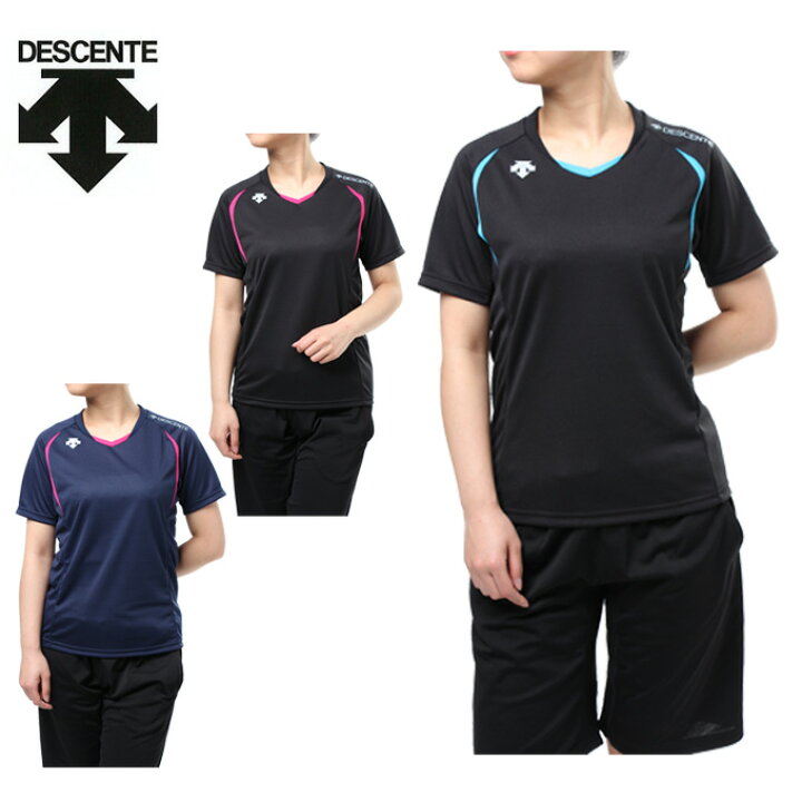 楽天市場 デサント バレーボールウェア 半袖シャツ メンズ レディース プラシャツ Dor B87 Descente ヒマラヤ楽天市場店