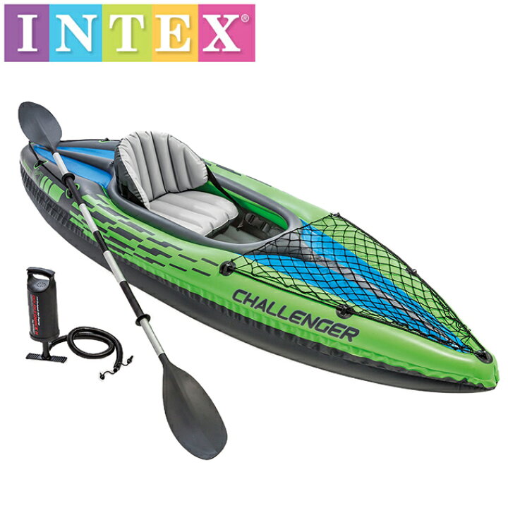 楽天市場】インテックス カヤック 1人用 68305 INTEX 川遊び 