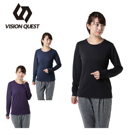 ビジョンクエスト VISION QUEST Tシャツ 長袖 レディース 保温機能ロングスリーブTシャツ VQ451202H60