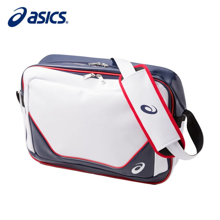 楽天市場 アシックス エナメルバッグ メンズ レディース ショルダーバッグ26 3033a190 100 Asics ヒマラヤ楽天市場店
