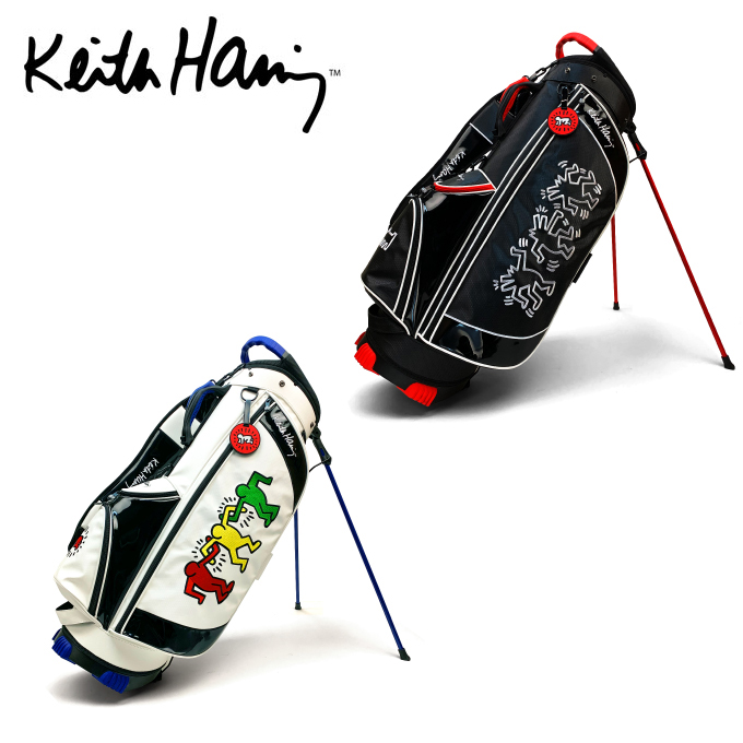 キースヘリング Keith Haring スタンドキャディバッグ メンズ レディース Dancing Dogs KHCB-02