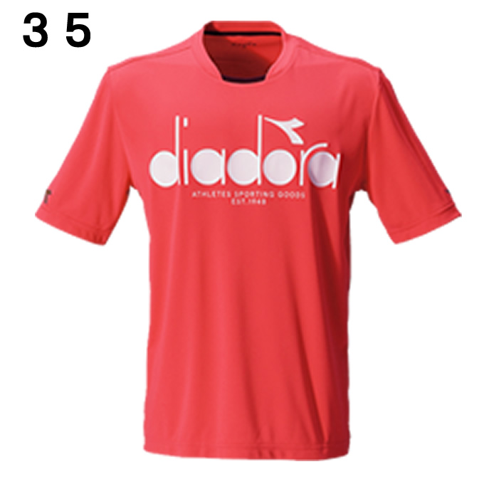 ディアドラ テニスウェア Tシャツ 半袖 ジュニア JRロゴトップ DTJ9586 DIADORA ヒマラヤ