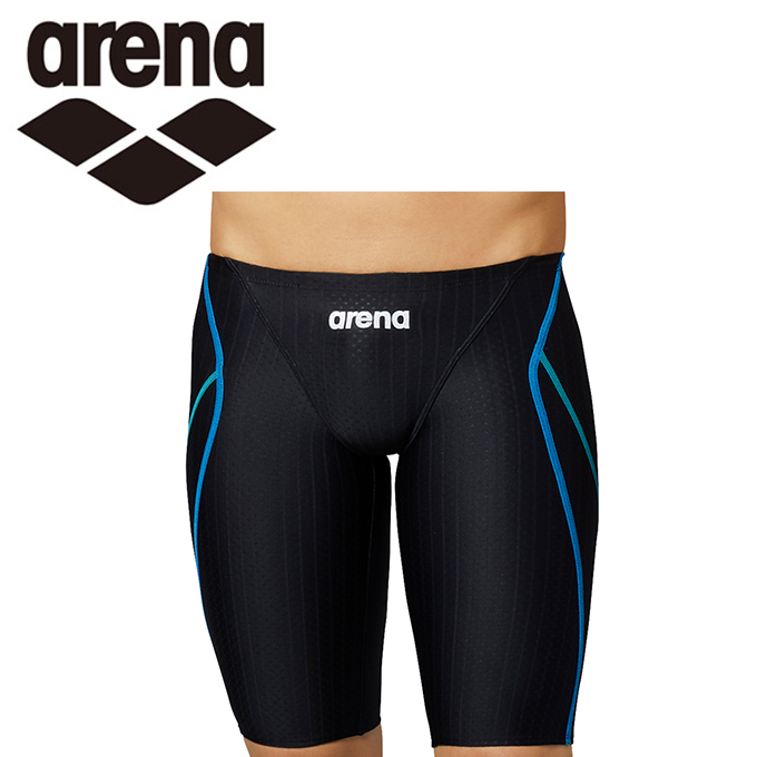 購入後レビュー記入でクーポンプレゼント中 アリーナ FINA承認 競泳水着 ハーフスパッツ メンズ arena 安全 マスターズSP 在庫一掃売り切りセール ARN-0052M-BKBU