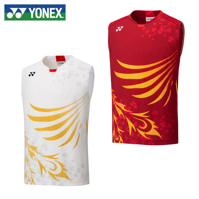 ヨネックス バドミントンウェア ゲームシャツ メンズ バドミントン 日本代表ゲームシャツ ノースリーブ 10381 YONEX | ヒマラヤ楽天市場店