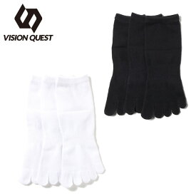 ビジョンクエスト VISION QUEST ショートソックス3足組 メンズ レディース 3Pソックス 5本指 VQ430105J04