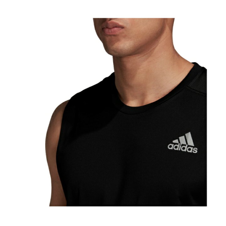 Adidas アディダス Gunze おしゃれ かっこいい グンゼ シャツ スポーツ スポーツインナー スポーツシャツ スポーツブランド スリーブレス スリーブレスシャツ ノースリーブ ノースリーブシャツ ブランド メンズ メンズtシャツ ワンポイント ワークアウト 男性 袖なし 速乾