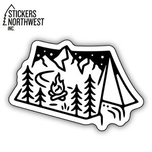 �X�e�b�J�[�Y�m�[�X�E�G�X�g STICKERS NORTHWEST �X�e�b�J�[ TENT SCENE 0344-LSTK