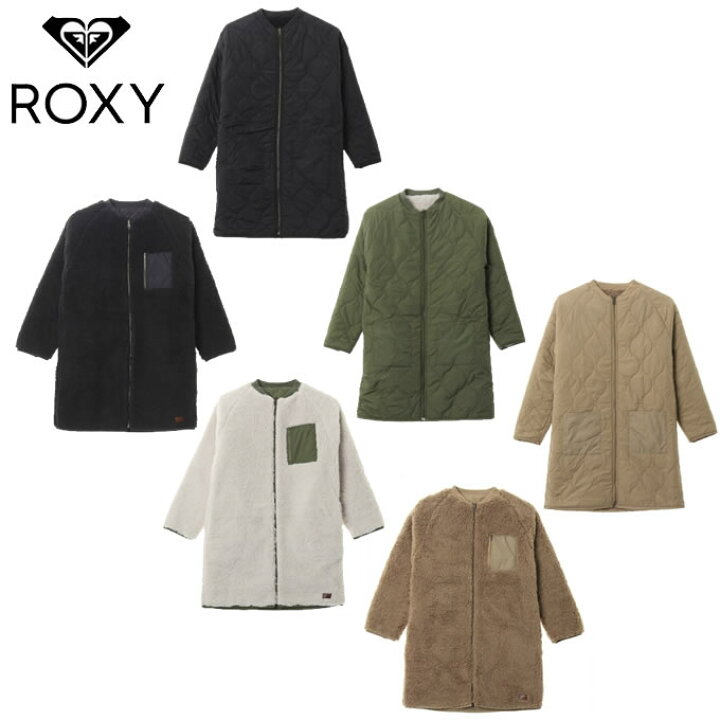 楽天市場】ロキシー ROXY ロングコート レディース ノーカラー リバーシブル ボア ジャケット WARMY COAT RJK204057 :  ヒマラヤ楽天市場店