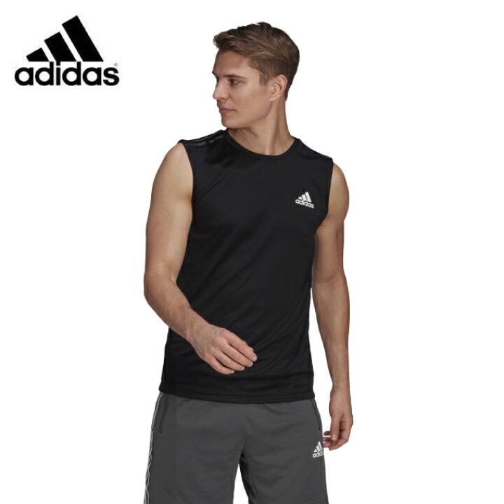 楽天市場 アディダス スポーツウェア ノースリーブ メンズ D2m 3ストライプス タンクトップ Gm2130 493 Adidas ヒマラヤ楽天市場店