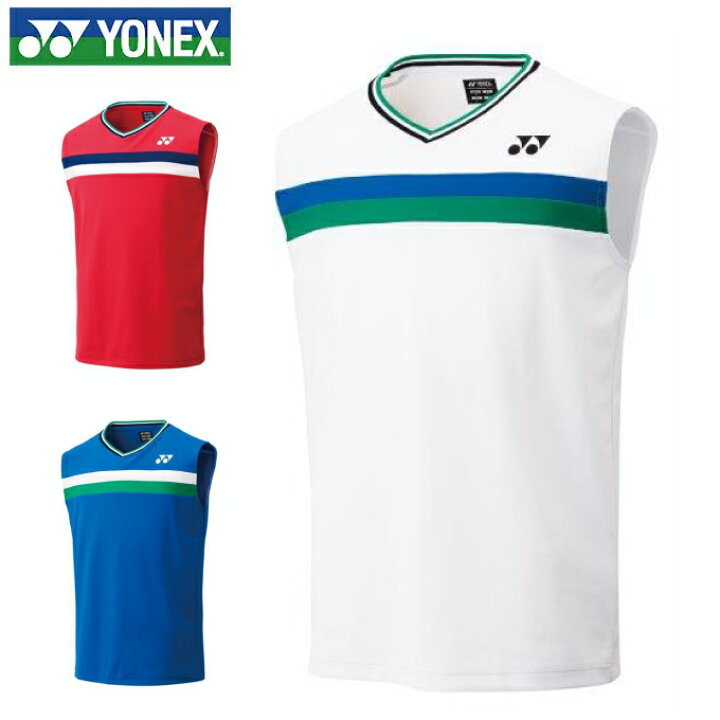 ヨネックス バドミントンウェア ゲームシャツ メンズ 75THゲームシャツ ノースリーブ バド日本代表 10422A YONEX  ヒマラヤ