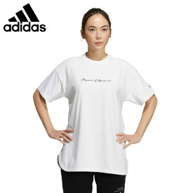 アディダス Tシャツ 半袖 レディース オーバーサイズ 半袖Tシャツ H66299 LA466 adidas
