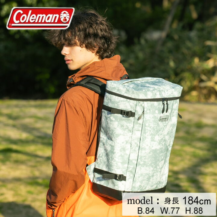 楽天市場 7 19 火 00 7 26 火 1 59限定対象商品500円クーポン発行中 コールマン リュックサック 35l メンズ レディース シールド35 マーブル Coleman バックパック バッグ 大容量 スクエアバッグ スクエア型 ヒマラヤ楽天市場店