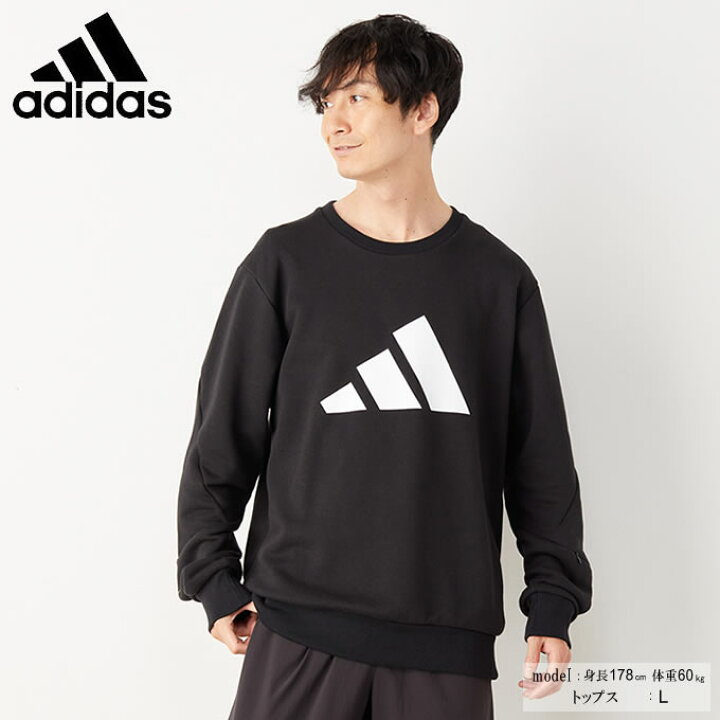 楽天市場】アディダス トレーナー メンズ スウェット クルーネック  