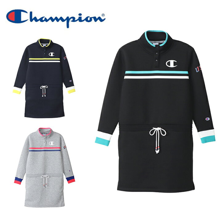 楽天市場 チャンピオン Champion ゴルフウェア ワンピース レディース ウィメンズ テックウィーブ 3lsスウェットワンピース Cw Ug404 ヒマラヤ楽天市場店