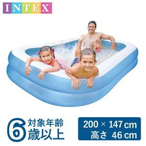ySiΏۍő10OFFN[| 2025/11/30 0:00`12/11 1:59zv[ INTEX CebNX rj[v[ ^ 200×147×46cm 6Έȏ qp LbYp v[ 57180 INTEX ` ^rj[v[