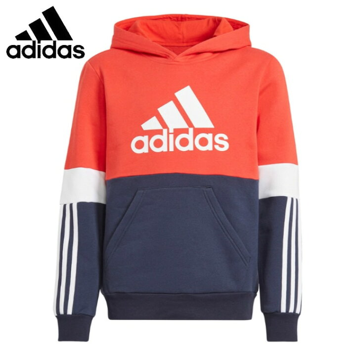楽天市場 アディダス スウェットパーカー ジュニア Ess カラーブロック フリース フーディ Colorblock Fleece Hoody Gs84 Isb50 Adidas ヒマラヤ楽天市場店