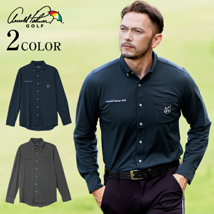 楽天市場 アーノルドパーマー Arnold Palmer ゴルフウェア 長袖シャツ メンズ ストレッチボタンダウン長袖シャツ Ap22k04 秋冬 ヒマラヤ楽天市場店