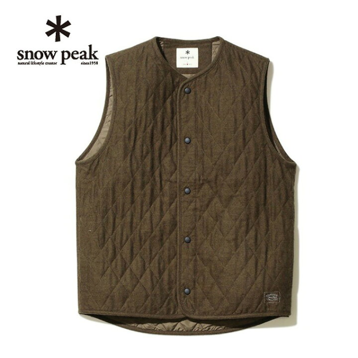楽天市場】スノーピーク ベスト メンズ Quilted Flannel Vest 