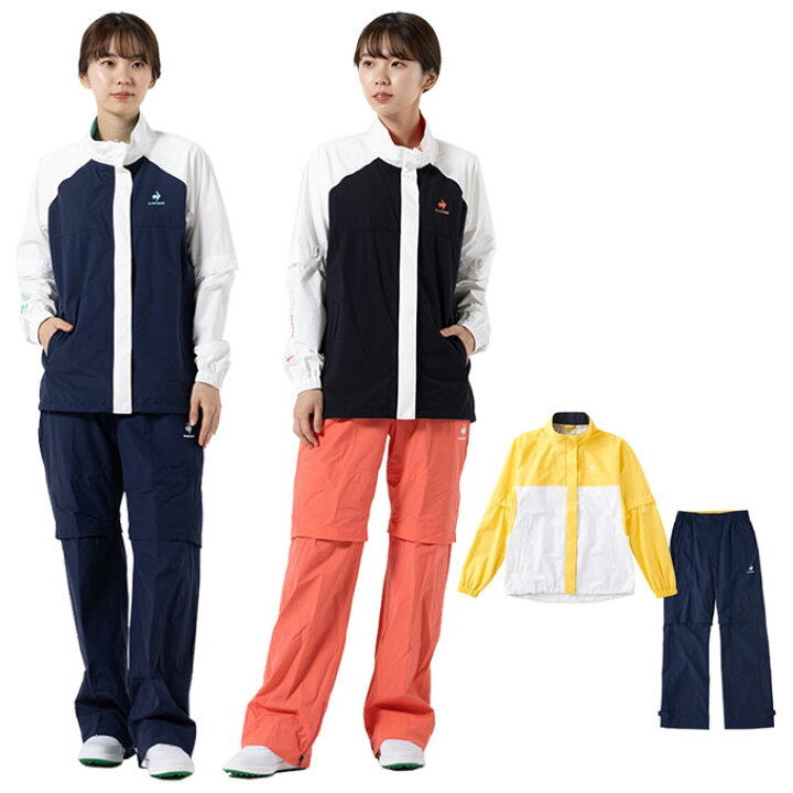 楽天市場 ルコックスポルティフ ゴルフ レインウェア上下セット レディース ルコックレインスーツ Qgwtjh00w 22年春夏モデル Le Coq Sportif ヒマラヤ楽天市場店