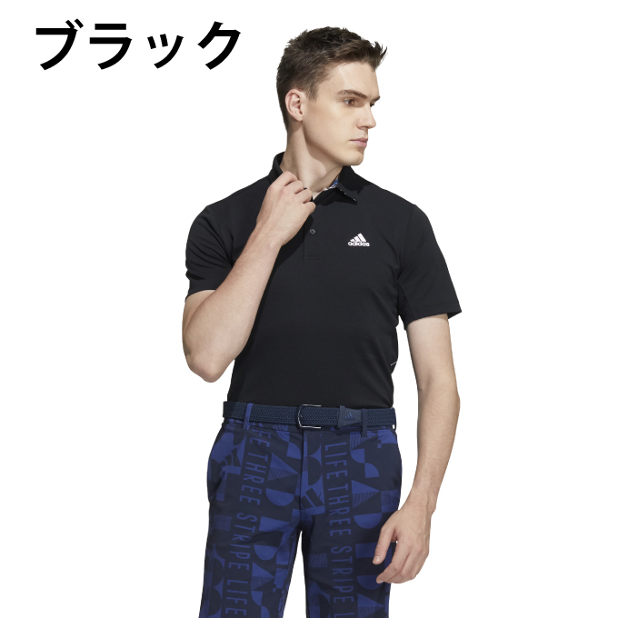 アディダス ゴルフウェア ポロシャツ 半袖 メンズ サイドワーディング 半袖グラフィックシャツ ZQ877 adidas | ヒマラヤ楽天市場店