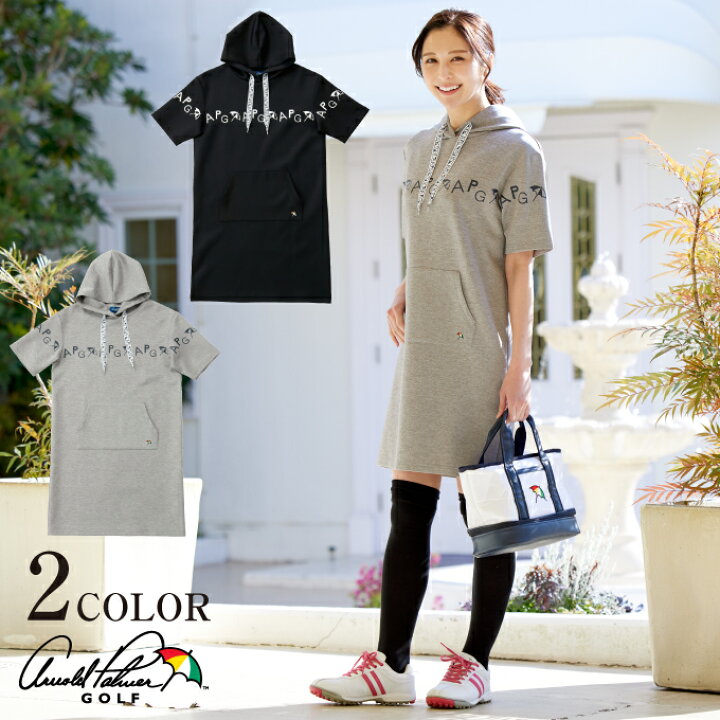 楽天市場 アーノルドパーマー Arnold Palmer ゴルフウェア ワンピース レディース 半袖フードスウェットワンピース Ap2312l02 ヒマラヤ楽天市場店