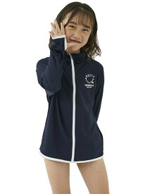 ラスティ ラッシュガード 長袖 ジュニア L/Sラッシュガード 962465 水陸両用　UPF50+ UV対策 フルジップ フィンガーホール付き 手の甲までカバー RUSTY