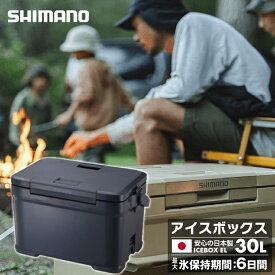 【まとめ買いで最大ポイント10倍2024年6/4 20：00〜6/11 1：59】シマノ アイスボックス 30L EL アイスボックスEL ICEBOX EL 30L NX-230V チャコール 01 SHIMANO キャンプ用 クーラーボックス 30L