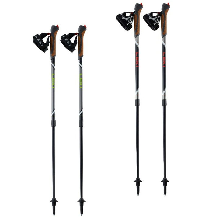 楽天市場】レキ LEKI トレッキング ステッキ I字型 2本組 スピン  