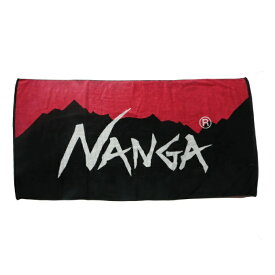 ナンガ NANGA スポーツタオル ナンガ ロゴ バスタオル NANGA LOGO BATH TOWEL N13N RED*BLK