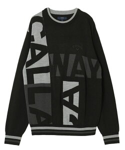 キャロウェイ ゴルフウェア セーター メンズ ロゴジャガードクルーセーター C22218104 Callaway 【2022年秋冬モデル】