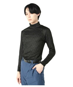 ツアーディビジョン Tourdivision ゴルフ アンダーウェア 長袖 メンズ 柄裏シャギー長袖ハイネックシャツ TD220210L04