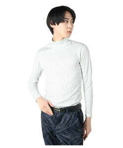 【全品対象最大10%OFFクーポン 10/24 20:00〜10/27 1:59】ツアーディビジョン Tourdivision ゴルフ アンダーウェア 長袖 メンズ 柄裏シャギー長袖ハイネックシャツ TD220210L04