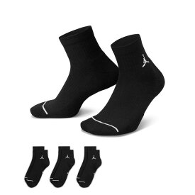 【最大10％OFFクーポン発行中！6/15 0:00〜23:59】ジョーダン JORDAN バスケットボール パックソックス メンズ レディース JDエブリデイ アンクル3Pソックス DX9655-010