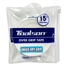 【エントリーでポイント最大15倍！】トアルソン TOALSON テニス バドミントン グリップテープ クイックドライグリップ 15本 1ETG2259