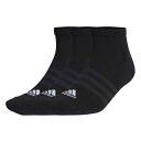 アディダス アンクルソックス メンズ レディ－ス クッション ローカット ソックス 3足組 IC1332-EBB61 adidas
