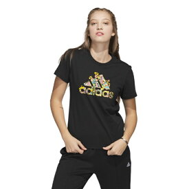 アディダス Tシャツ 半袖 レディース W FLRL BOS グラフィック Tシャツ HR5320 ETM35 adidas