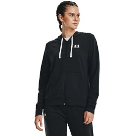 アンダーアーマー スウェットパーカー レディース UA Rival Terry FZ Hoodie 1369853-001 UNDER ARMOUR