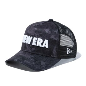 【まとめ買いで最大10％OFF！〜4/17 9:59】ニューエラ NEW ERA ゴルフ キャップ メンズ 9FORTY A-Frame トラッカー Brushed Camo ブラッシュドカモ ブラック 13517959