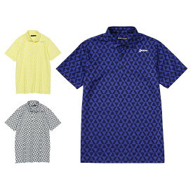 スリクソン SRIXON ゴルフウェア ポロシャツ 半袖 メンズ クロスイメージ総柄ジャカードシャツ RGMVJA14