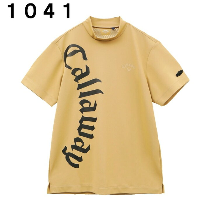 キャロウェイ ゴルフウェア 半袖シャツ メンズ ビッグロゴ半袖モックネックシャツ C23134118 Callaway ヒマラヤ キャロウェイ Tシャツ メンズ サイズ:M
